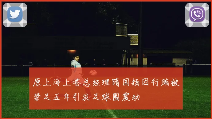 原上海上港总经理隋国扬因行贿被禁足五年引发足球圈震动